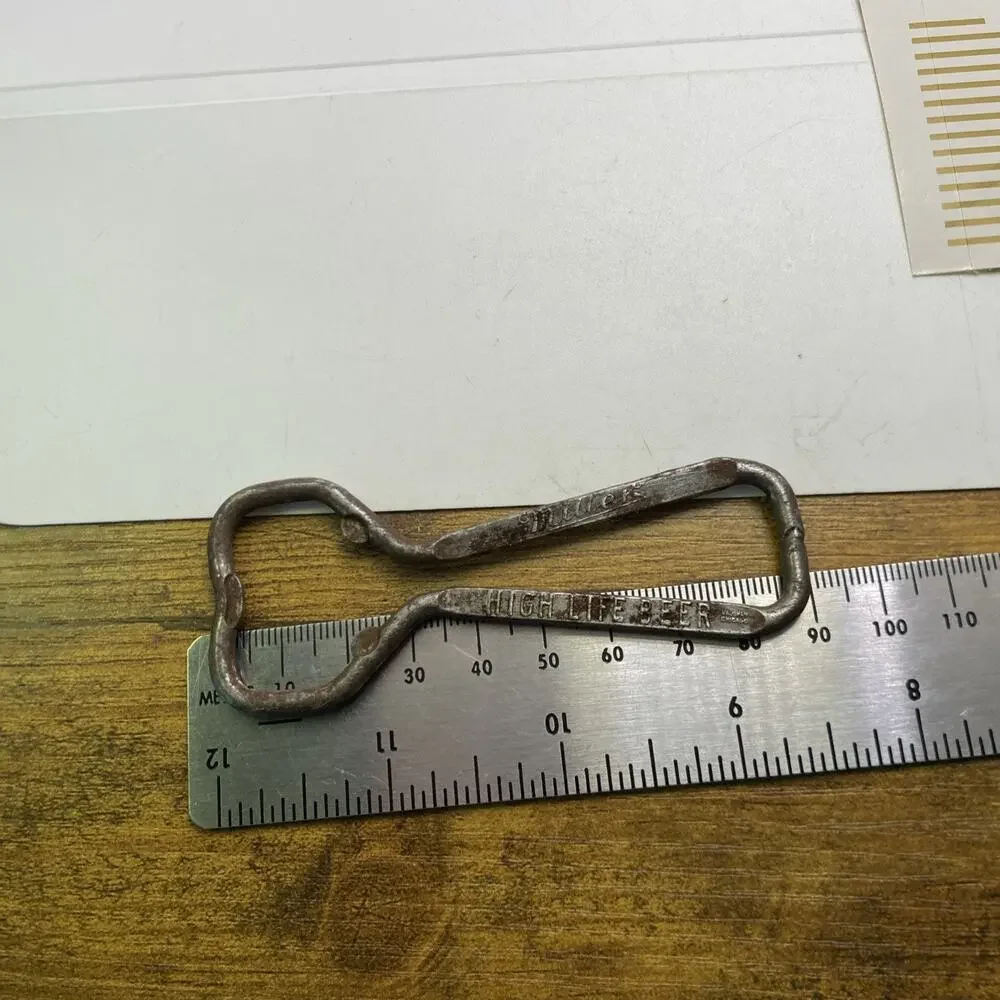 Vintage Miller High Life Beer Bottle Opener And Stickers
